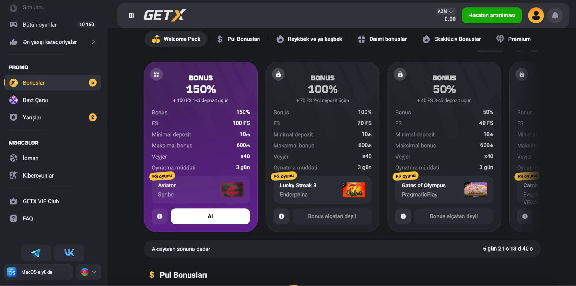 Get-X Slot Games