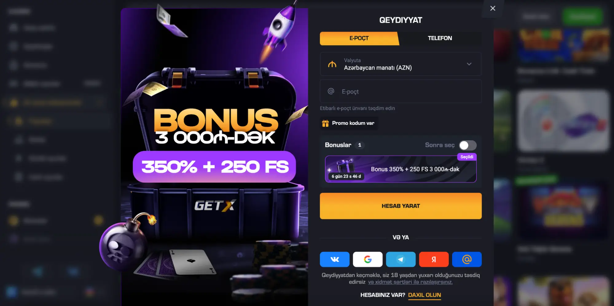 Get-X Bonus Offers